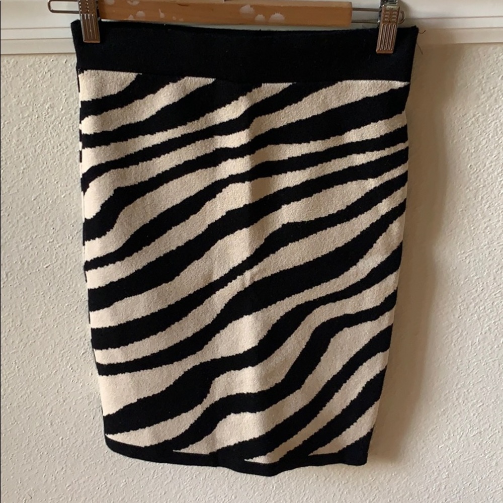 Zebra print skirt